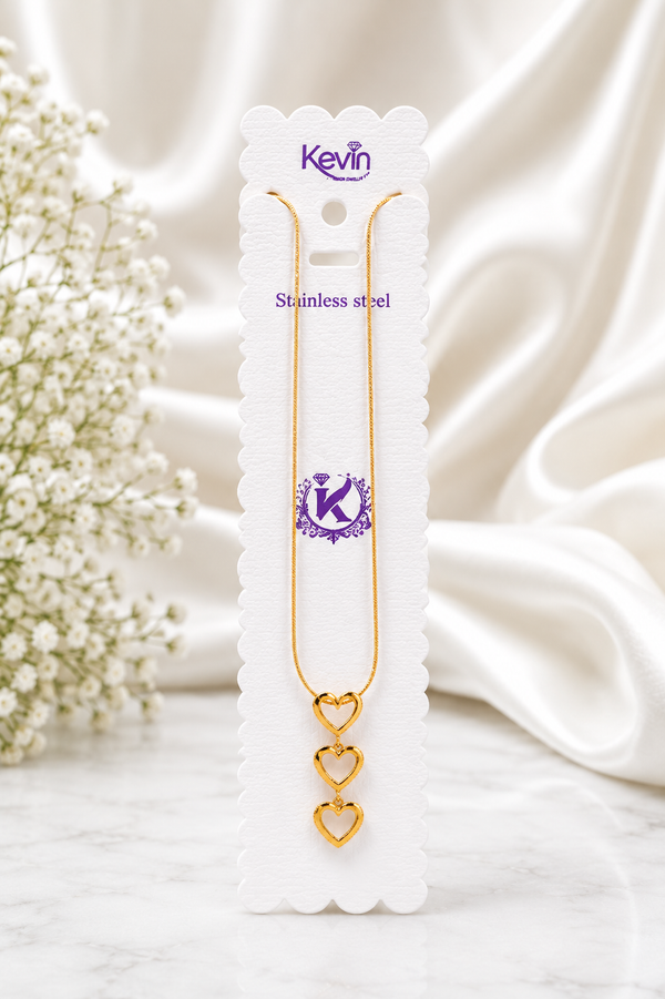 Triple Heart Necklace